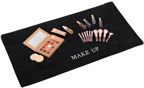 Multifunktionale Make Up Matte, Stoff Schwarz Weihnachten Mottoparty