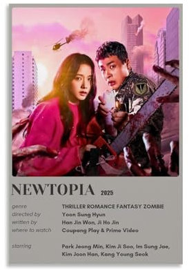 URAUIH Newtopia TV-Serie-Poster, Schlafzimmer, Wohnzimmer, Wandkunst-Deco-Poster, 20 x 30 cm, ungerahmter Stil