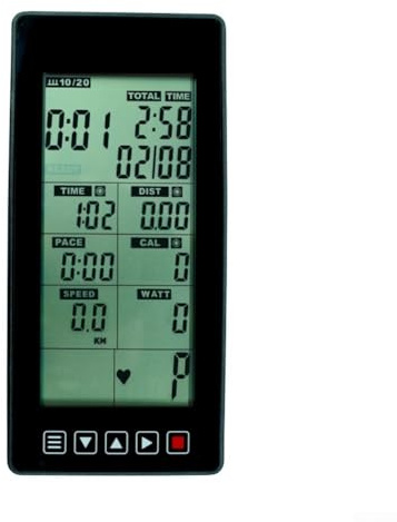 Heimtrainer-Monitor, Heimtrainer, Tacho, stationäres Fahrrad, Ellipsentrainer, Computer, 82 x 175 x 32 mm, für Zeit, Geschwindigkeit, Distanz