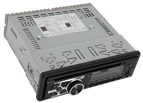 Reproductor de CD Estéreo de Automóvil único, Entrada de CD DVD Aux BT Radio con Puerto USB para Camiones RVs RVs