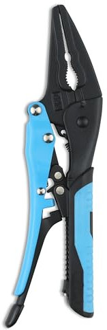 OX Tools Auto Adjust Needle Nose Pliers 7-Inch – Precision Grip, Soft Handle, Quick Release, Locking Pliers for Electrical & Fine Work