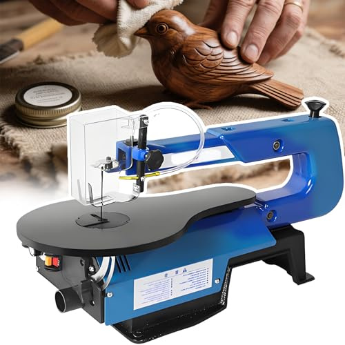 16 Zoll Elektrische Dekupiersäge Für Die Holzbearbeitung, 180 W Leistung Mit Variabler Drehzahlregelung, 50 Mm Schnitttiefe, Ideal Für Heimwerkstätten Heimwerkerprojekte Basic