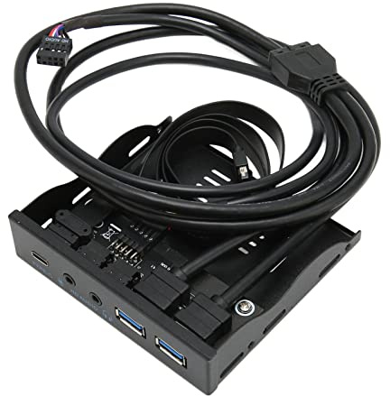 Brrnoo USB -Floppy -Antrieb, Vorderseite USB 3.2 Hub 10Gbit / S Plug and Play Iron Shell Diskette Leser Floppy Disk Reader Disk Reader für Sieg für oder PC, Laptop und Desktop