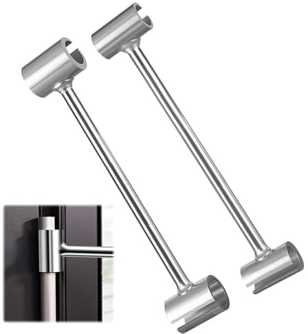 2 Stellen Sie das Türscharnier Einstellwerkzeug, Reparaturschlüssel für Türscharniere mit 14-18 mm und 23-25 mm Abstand, doppelseitiger Scharnierregler für Flaggenscharniere