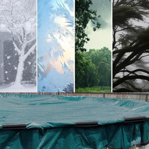 48 Pack HeavyDuty Pool Cover Clips for Winter Cover Security with ABS and PC Materials and Dual Layer Wind Resistant Design (Suit 2: 12cm)