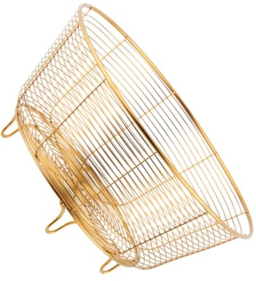 Toyvian Cesta De Drenaje Dorada Para Lavar Frutas y Verduras Cesta De Cocina Para Escurrir Utensilios De Uso Diario