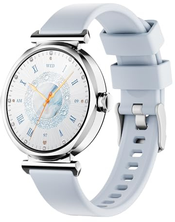 Smart Watch for Women 1.27'' Round HD Display, Fitness Tracker with Heart Rate, SpO2, Sleep & Female Health, 100+ Sports Modes, Bluetooth Notifications, IP68 Waterproof, Long Battery – Android iOS