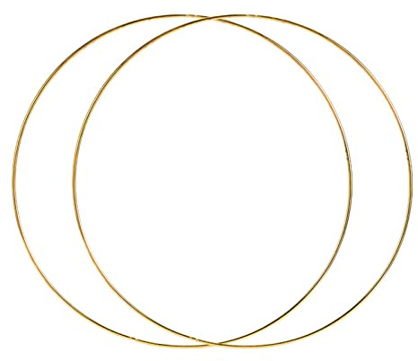 RadianceBiz 2 Metallringe Zum Basteln, Wandbehängen Und für Florale Dekorationen, 45cm