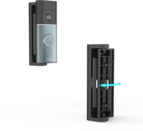 HOLACA Adjustable 0 to 45° Doorbell Angle Mount for R-ing Wired Doorbell Plus(2nd Gen) and R-ing Wired Doorbell Pro(3rd Gen), Doorbell Wall Mount Plate Wedge Kit