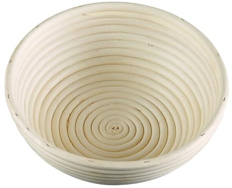 Frieling Banneton Bread Proofing Basket - 8-Inch, Beige, Round - Sourdough Proofing Basket & Bread Bowls for Rising & Baking