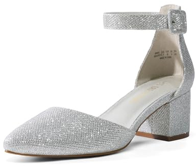 DREAM PAIRS Scarpe Tacco Pump Donna | Tacco 5,7 cm, TPR, fibbia regolabile, lavoro e tempo libero.