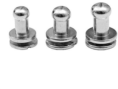 50 Stück Messing Gürtelschrauben Gürtel Verschluss Nieten Durchmesser in mm 3,5