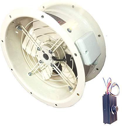 Airtech Commercial Axial Extractor Sucker Canopy Cased Fan + Fan Speed Controller (2000W) (4POLE-300MM + Fan Speed Controller)