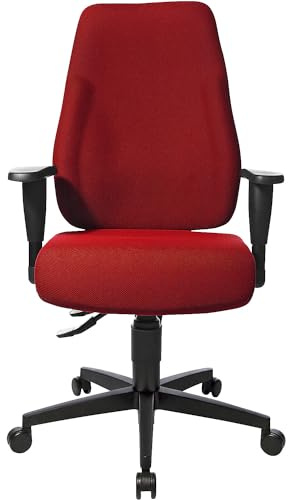 TOPSTAR | Bürostuhl Lady SITNESS | Permanentkontakt-Mechanik, Rückenlehnenhöhe 580 mm, rot