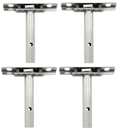 4 Soportes invisibles de soporte de plataforma flotante oculta, montaje ciego para estante de pared DIY para el hogar, paquete de 4