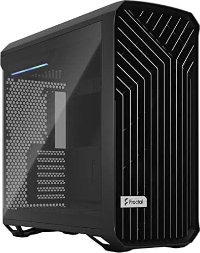 Fractal Design Torrent Black E-ATX Dark Tempered Glass Window High-Airflow Mid Tower Computer Case