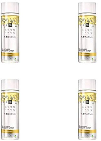 4x AVON TRUE NUTRA EFFECTS OIL-INFUSED MICELLAR WATER DEEP NOURISHMENT-800ml