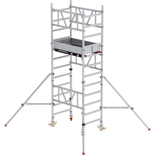 Altrex | Schnellbau-Fahrgerüst MiTOWER Standard | Fiber-Deck®-Plattform | LxB 1200 x 750 MM | Arbeitshöhe 4 m
