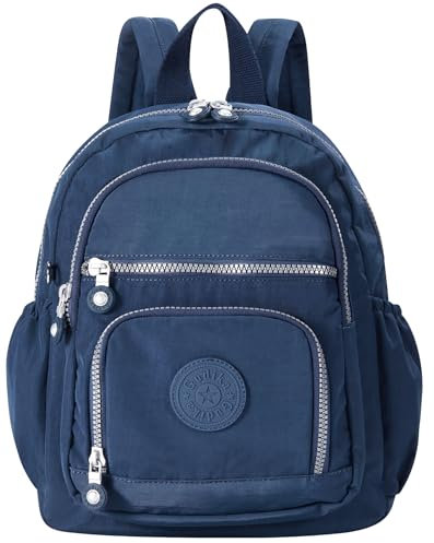 Mini-Wanderrucksack, wasserdicht, Laptop-Rucksack für Damen und Herren, Reiserucksack, 8,6 l, Dunkelblau, 8.6 L, Classic