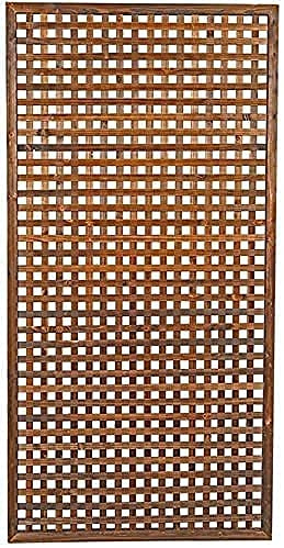 Decorative Fences Lattice Panels for Outside Wooden Courtyard Picket Fencing Flower Garden Partition Lattice Network 5 Sizes LSDRALOBBEB 831(Size:60x90cm)