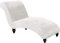 klkjk Samt Chaiselongue Schonbezüge, Liegesessel Stuhlbezug, Relaxliege Deluxe Stuhlbezüge, Schonbezug Stretch rutschfest (Color : White)