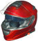 RS-983 Bluetooth Klapphelm Motorradhelm Conzept Motorrad Modular Helm rueger, Farbe:Rot, Größe:M (57-58)