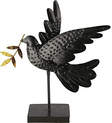 Pommerntraum ® | Wohn-Dekoration Skulptur Dekofigur Friedenstaube Friedenssymbol Friedenszeichen Taube Vogel