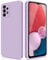 GiiYoon Case Compatible with Samsung Galaxy A13 4G, Silky-Soft Touch Full-Body Protective Phone Silicone Case, Shockproof Cover with Microfiber Lining, Purple