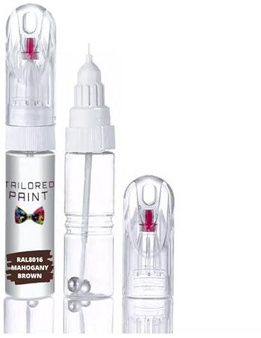RAL8016 Mahogany Brown Multi Surface Touch Up Paint Pen All in 1 Interior & Exterior Wood, Metal, Plastic, uPVC, Ceramic All Weather Satin 60% Semi-Sheen