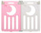 Dripex Laufstall Baby, 2 paneele, Laufgitter Baby, Playpen, Laufstall in Anpassungsfähiger Form, Laufgitter aus Kunststoff, Rosa