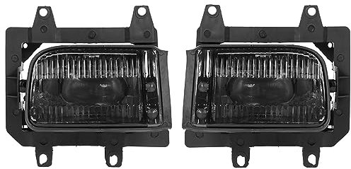 WOZIES 1 Paar Autolicht Frontstoßstangengrill Nebelscheinwerfer mit Glühbirnen 63171385945 63171385946 Für BMW E30 325 325e 325i 325is 325es 1987