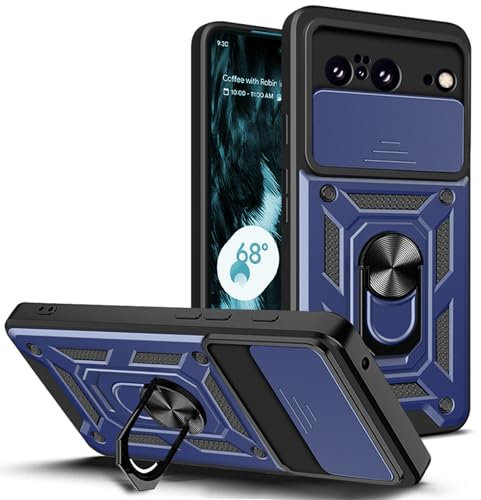 Handyhülle für Google Pixel 8 | Stoßfest & Kratzfest | Mit Kameraschutz, Anti-Fingerabdruck & robustem Panzerschutz-Design | Blau