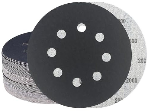 GZKTY 100Stk Schleifpapier 125mm klett 2000 Körnung