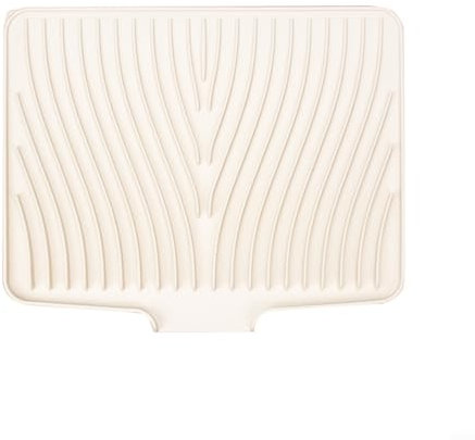 Sileduove Tapete de secado de platos, tapete de secado de cocina de silicona, tapete escurridor de tabla de drenaje de Flume, tapete escurridor de vajilla, posavasos para el hogar (beige)