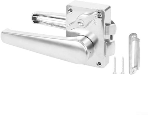 URPIZY Zinc Alloy Bathroom Door Lock, Toilet Door Lock Bathroom Door Lock Handle Lock Accessories for RV Caravan Boat Yachts