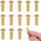 JIZZU 12Pcs 3D Printer Nozzle, Nozzles Extruder Nozzles, 0.4mm 3D Universal Print Nozzles M6 Brass Nozzle for Anycubic Kobra 2