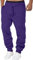 2024 Calze Jogging Uomo Pantaloni Moda Sport Training Pantaloni Tuta in Vita Elastica Casual Pantaloni Baggy Sportswear Pantaloni da Lavoro Joggers Autunno Inverno, D - Viola, 3XL