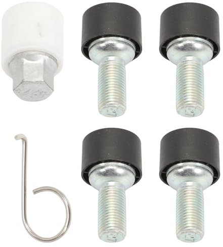 GNXfixt Tornillo Antirrobo Rueda Coche Radsicherung Felgenschloss Radschrauben für A-n CC S-n Yiou S-o Beetle Weilan Magotan 000071597D Radsicherungsschrauben M14x1.5x27