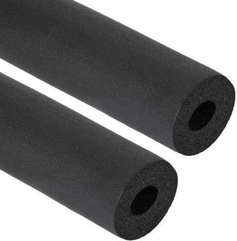 PATIKIL 3/4 (20mm) ID X 6.6Ft X 0.59 Tube en Mousse D'Isolation de Tuyau, 2Pcs Couverture de Tuyau Rouleau Barre Tubage pour Poignée HVAC Unités de Climatisation, Noir