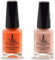 (2Pcs Set) Henna Infused Nail Polish Permeable Nail Polish Halal Vegan Long lasting No UV Needed (Pink Rose, Sunset)