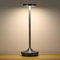 SLSMD Lampada da tavolo senza fili LED Ricaricabile Dimmerabile 6000mAh 3 Modalità di Luce USB-C Lampada da tavolo Uso Interno/Esterno (Nero)