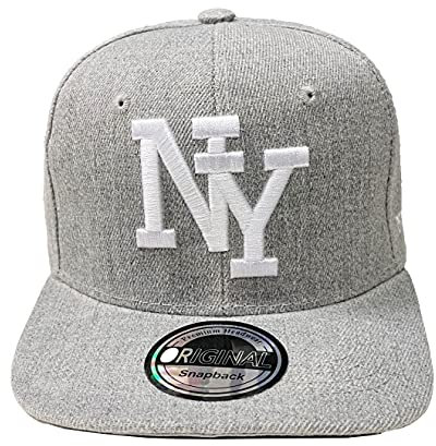 Snapback USA Cap Teenie Erwachsene Kappe Basecap Mütze Trucker Cappy Sport NY Teenie Grafiti Style (DE/NL/SE/PL, Alphanumerisch, Einheitsgröße, Grau Deep)