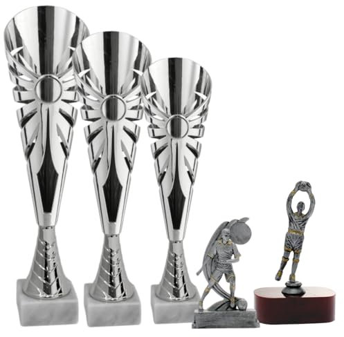 Hole Gadget Set Premiazioni Calcio Personalizzate Coppe, Trofei e Premi Sportivi Calcistici con Targhetta Personalizzata Premio Giocatore, Portiere, Capocannoniere e Squadra cod. Marte
