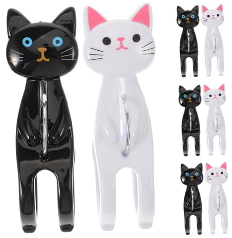 Abaodam 8stücke Stranddeckenklammer Zum Aufhängen Handtuchklammern Mit Katzendesign Robuste Wäscheklammern Für Bettlaken Kleidung Poolhandtücher Winddicht Und rutschfest