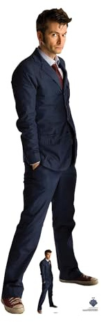 Star Cutouts SC4646 Doctor Who Tenth Doctor David Tennant Blue Suit Lifesize Cardboard Cutout – Whovian Gift, Party Display & Collector Standee