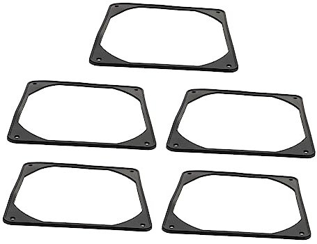 Lurrose 2 Sätze Computerlüfter Schockdes Pad Unterlage Absorber Im Einklang Dichtung Weiß -stoßdämpfungspolster Antivibrationsmatte Kieselgel Schwarz 5 Stücke * 2