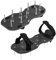 Home Markt24 Chaussures aératrices de pelouse avec crampons - Chaussures de jardin pour aération du sol - Sandales réglables pour l'entretien et la ventilation de la pelouse