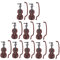 IMIKEYA 10Sätze Violine Deko Teiliges Realistisches Geigenmodell für Home Büro Dekoration Exquisites mit Glatten Kanten für Musikliebhaber und Sammler
