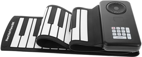 ARTSEWPLY Keys Foldable Electronic Roll-up Piano Portable Silicone Keyboard Battery Operated Soft Keys Built-in Speaker for Music Practice and Travel