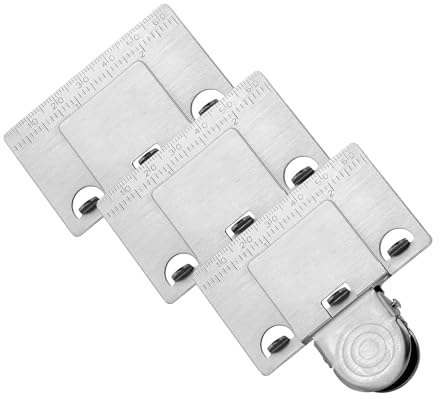 Homiladi Maßband-Clip-Halter, 2 Stück, Mess-Befestigungsclip für kleines Maßband, Präzisionsmessgriff, Positionierungs-Clips für genaues Ablesen, passend für alle Maßbänder